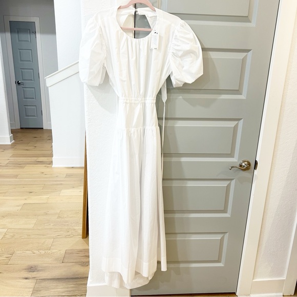 NWT ASTR Shelby Puff Sleeve Open Back Maxi Dress - Picture 2 of 5